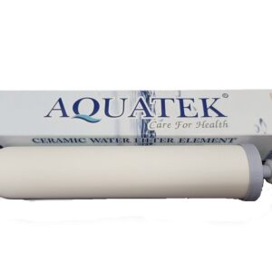 ไส้กรองน้ำเซรามิค AQUATEK SILVER แบบเกลียวสั้น (ฝาครีม)