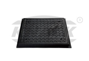 ฝาแมนโฮลเหลี่ยม RECTANGULAR Knack รุ่น SS-7 LIGHT DUTY (ติดยาง) รับน้ำหนัก 2 ตัน