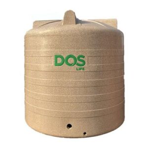 ถังเก็บน้ำบนดิน DOS GRANITO รุ่น COM-06/SB ท่อภายนอก สีแซนดี้ บราวน์