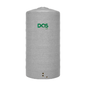 ถังเก็บน้ำบนดิน DOS GRANITO ไอรอนเกรย์ 1500L DWTทรงสูง+ท่อใน
