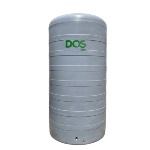 ถังเก็บน้ำบนดิน DOS GRANITO ไอรอนเกรย์ 700L DWTทรงสูง