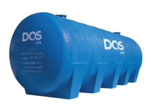 DOS LITETITE ถังเก็บน้ำบนดินทรงนอน DTR-S 2.5Q ขนาด dia.1.20×2.21m ECO SERIES