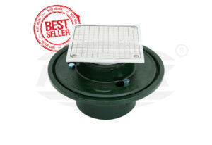 FLOOR CLEAN OUT เหล็กหล่อ KNACK Model 424 S เหลี่ยม