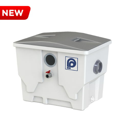 ถังดักไขมันตั้งพื้น PP รุ่น GT-40AG Easy Drain ขนาด 130 ลิตร